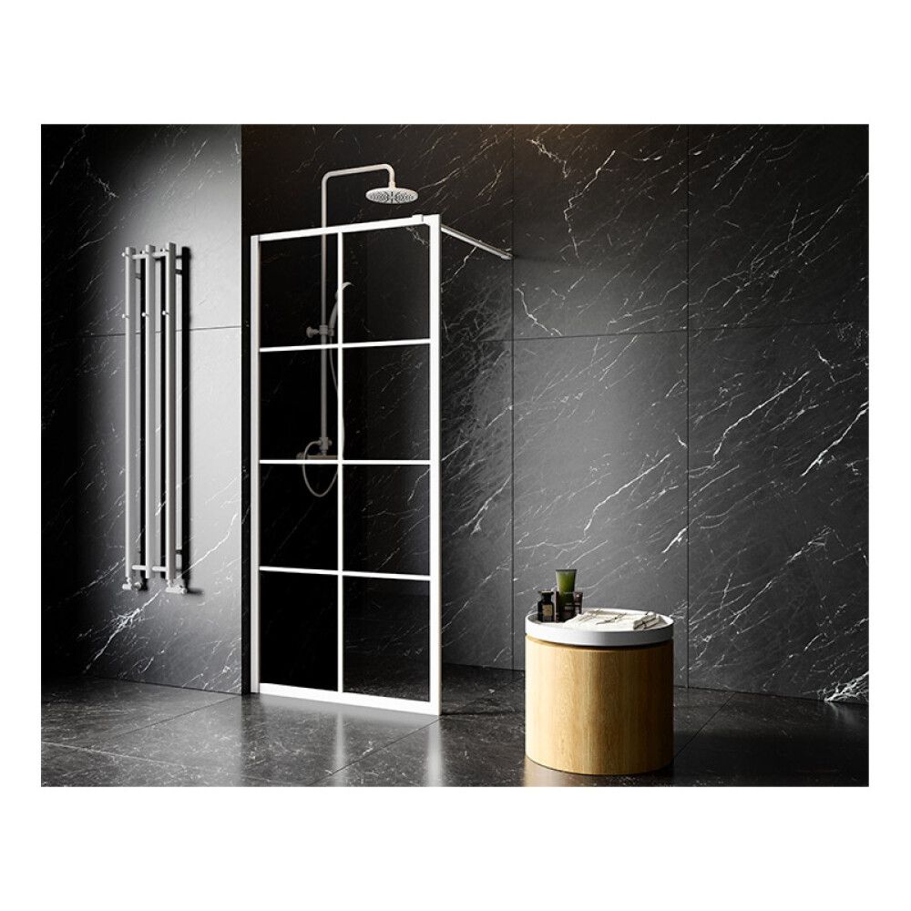 SIDEDEL CAMARGUE STOCKHOLM MED HVIT SPROSSER 90 CM