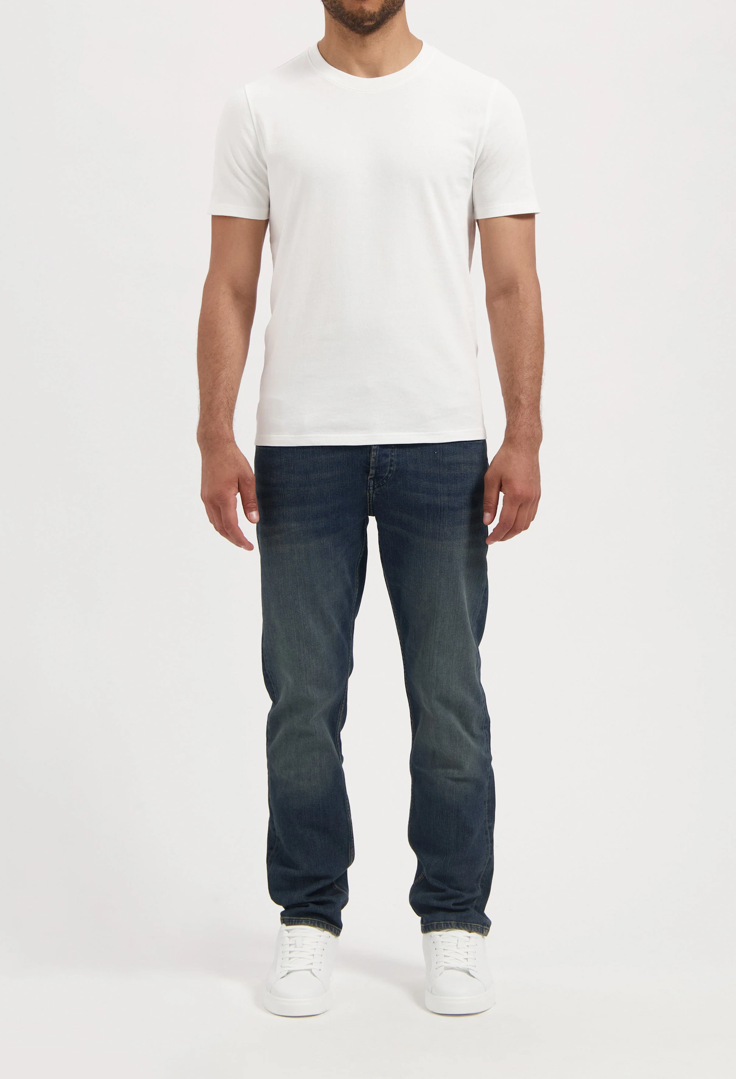 Hank Mid Tapered Selvedge - Earth Blue
