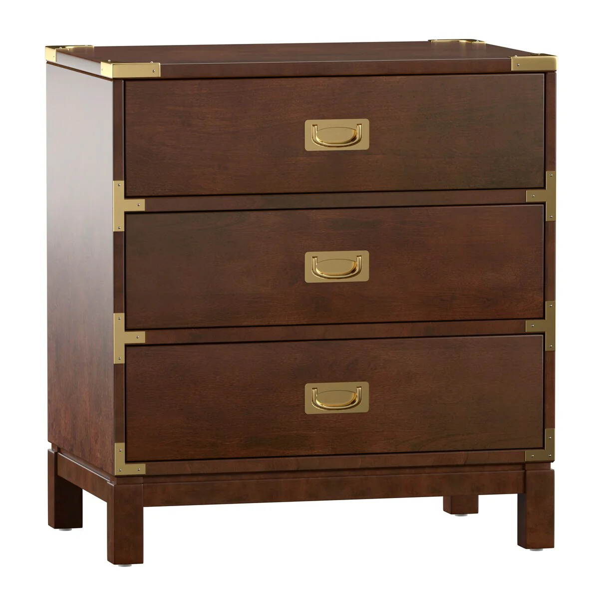 Kedric 3-drawer Goldtone Accent Nightstand by iNSPIRE Q Bold