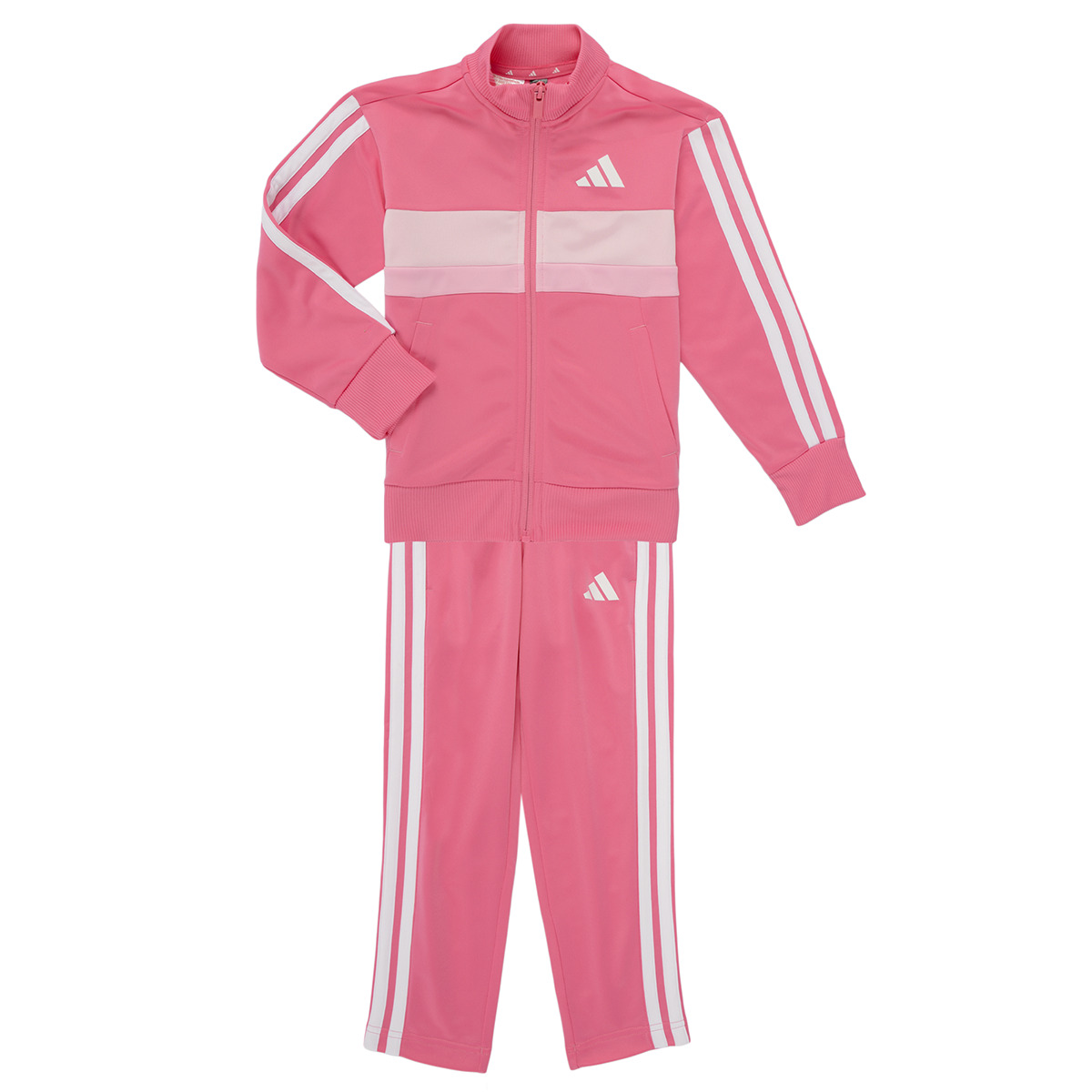 adidas - Seasonal Essentials Tiberio 3-Stripes Tricot Track Suit Kids - Pink