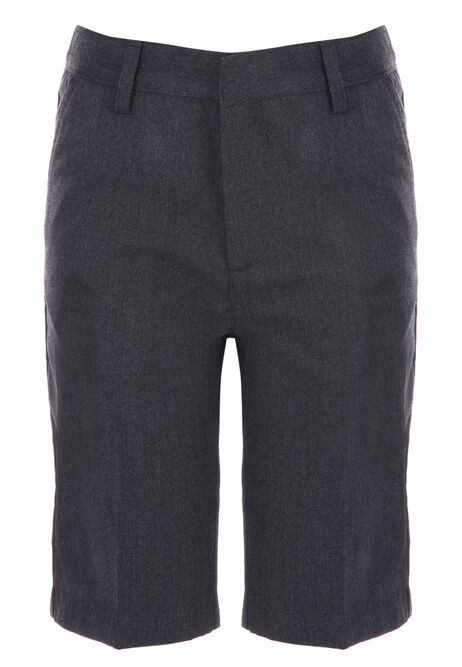 Boys Charcoal Grey School Shorts