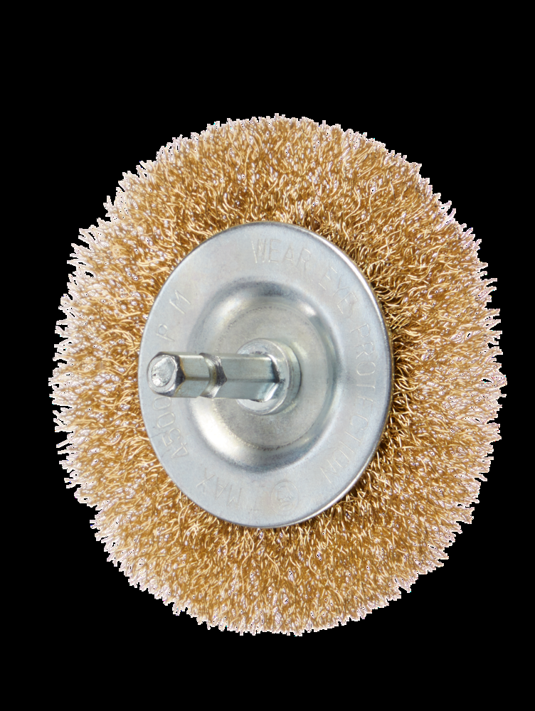Mastercraft Flat Wire Wheel Brush, Fine, 3-in