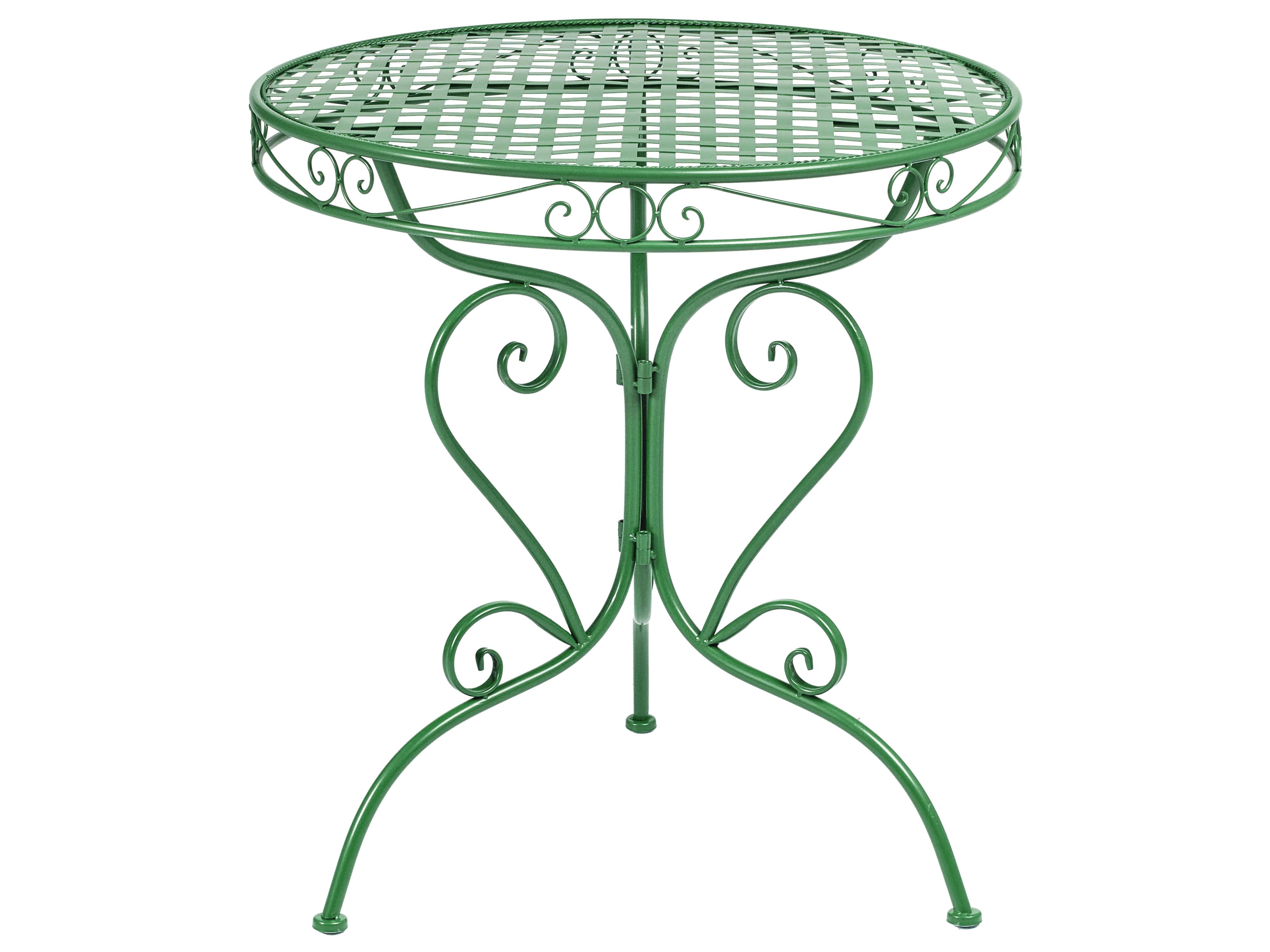 Bistro Set ALBINIA Metal Green