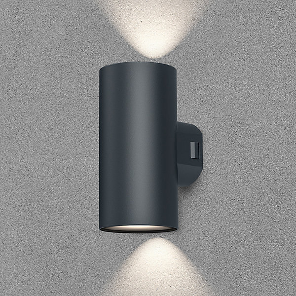 Applique extérieure VEKTA-D2 noir 2x9W 3en1 IP65