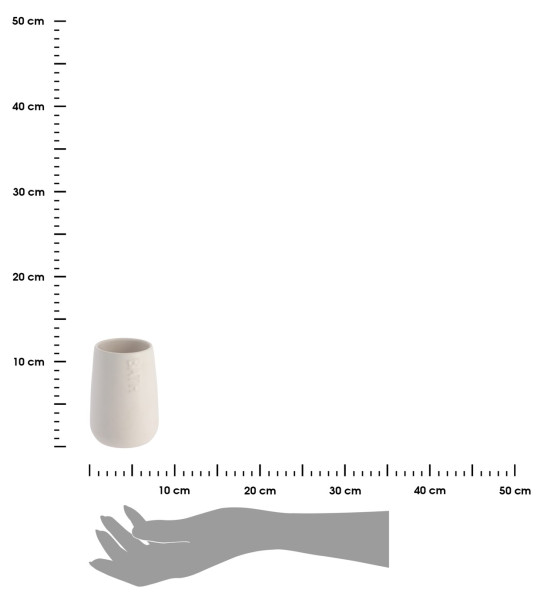 Kubek łazienkowy Attolico Biały dolomit 450 ml nowoczesny