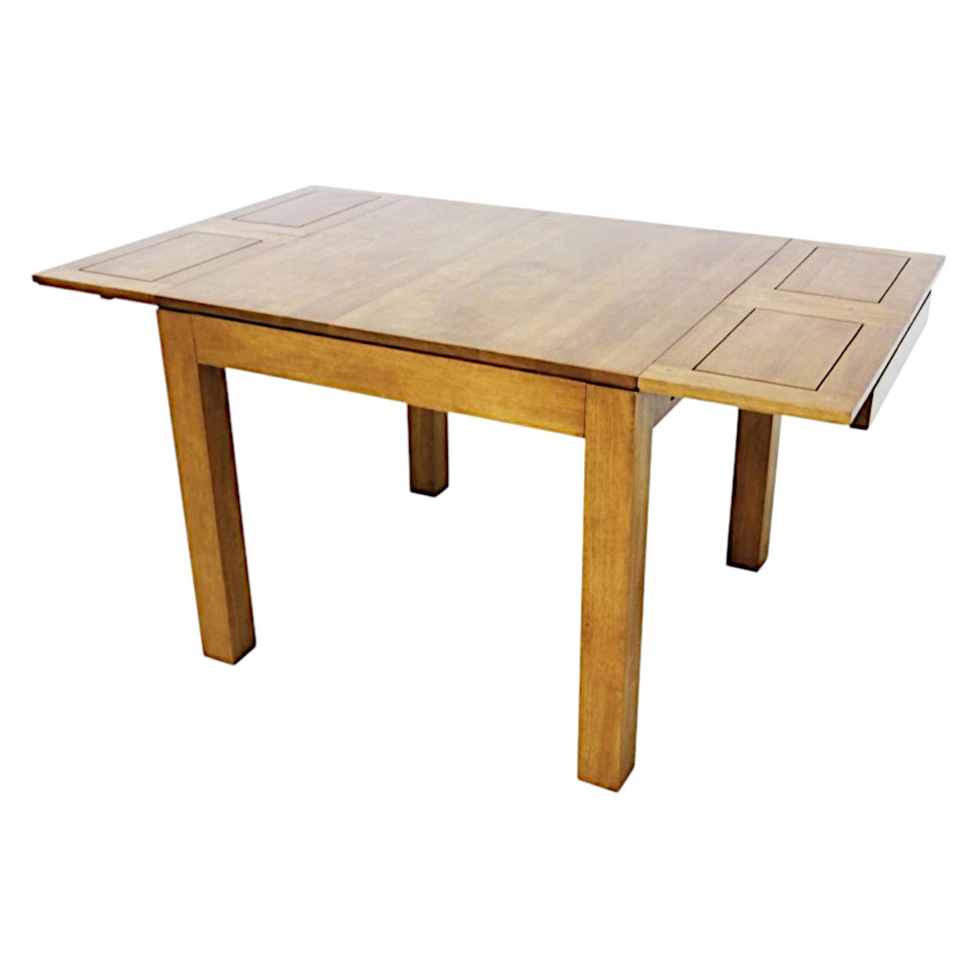 Table repas extensible hévéa 90/154cm HELENA