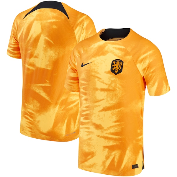 Netherlands National Team Nike 2022/23 Home Vapor Match Authentic Blank Jersey - Orange