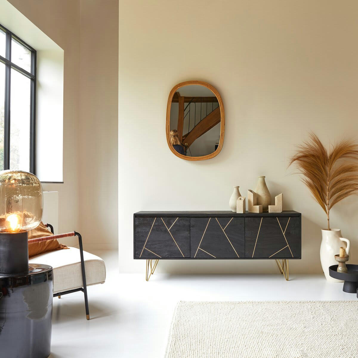 LIV - Meuble TV en manguier massif 150 cm