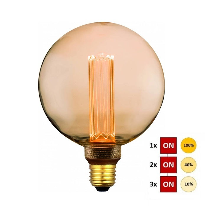 Freelight Led Lamp Gold Ø 125mm 4.3 Watt incl. 3-Step Dimmer