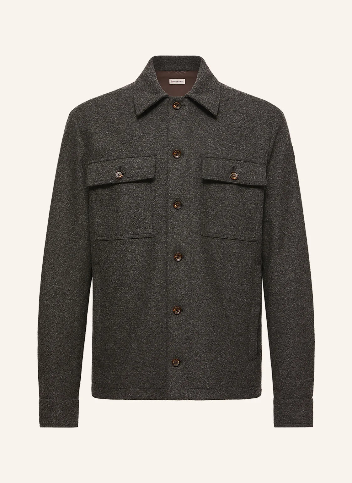 MONCLER Flanellhemd Comfort Fit