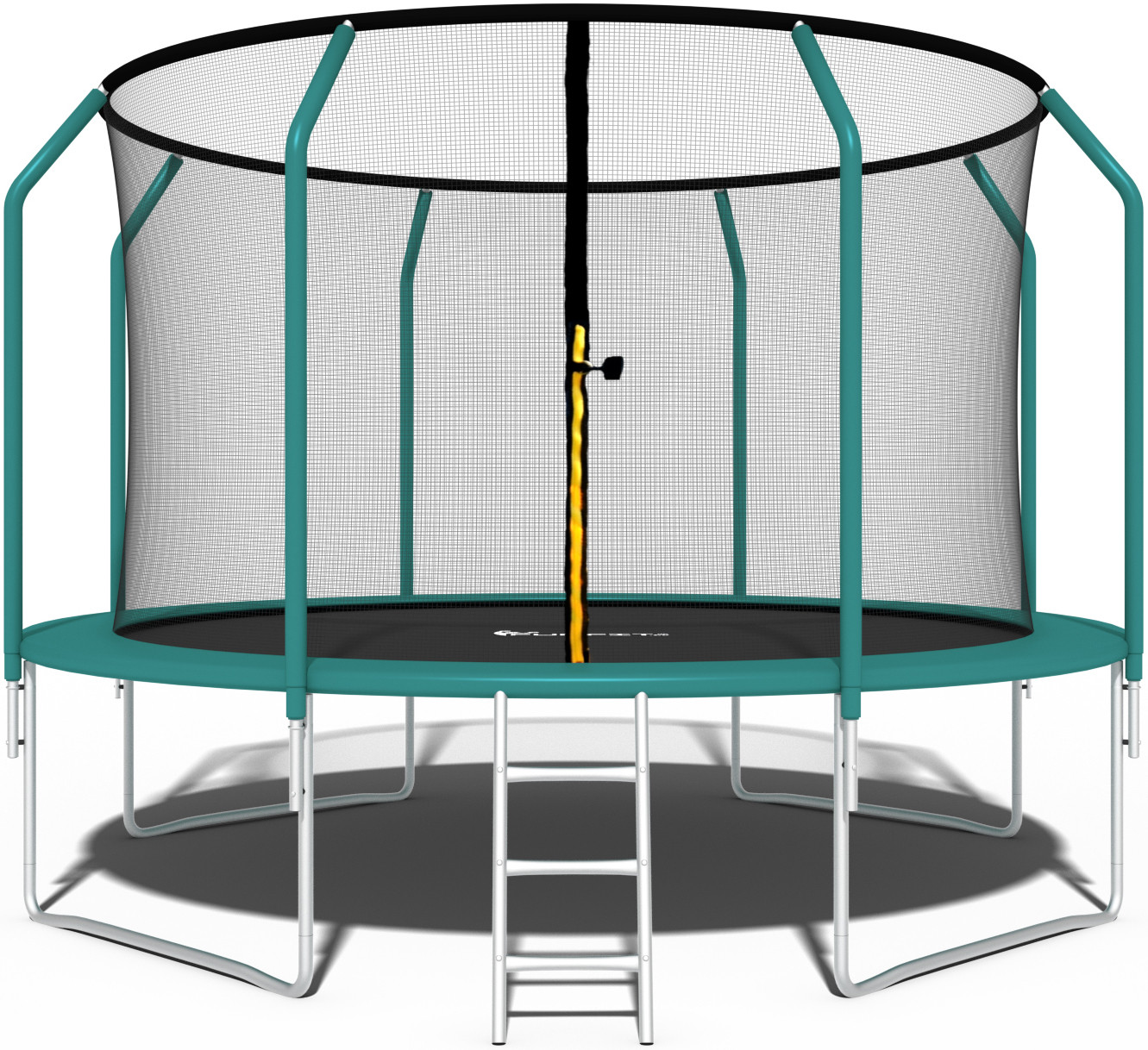 Trampolina ogrodowa premium siatka wewnętrzna drabinka 374cm 12ft funfit