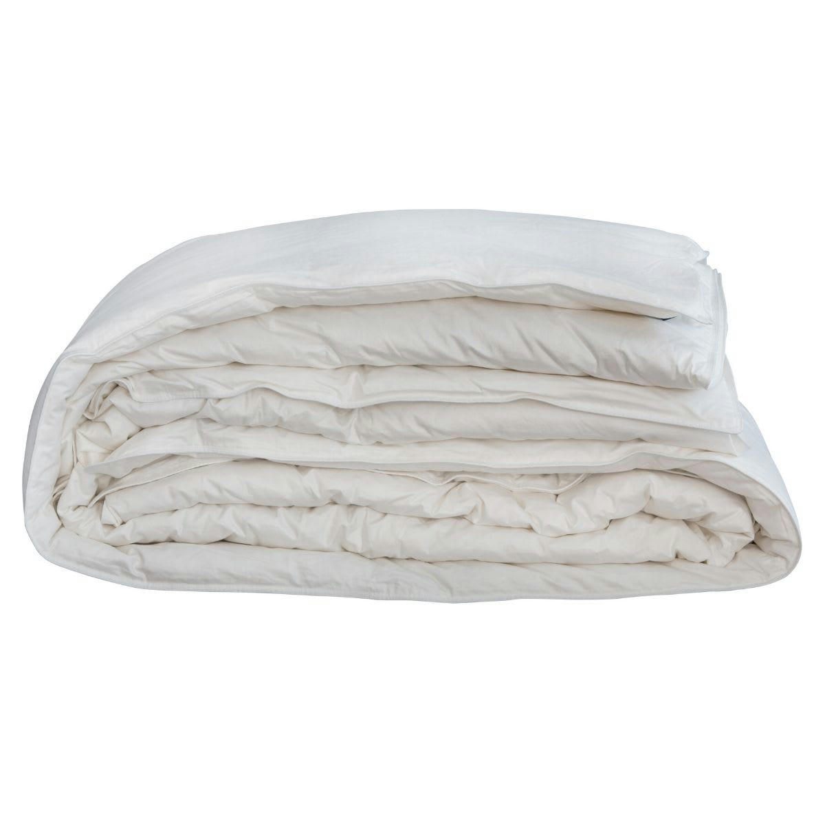 COUPLE - Couette naturelle bi-thermique en duvet et coton bio 260x240 cm