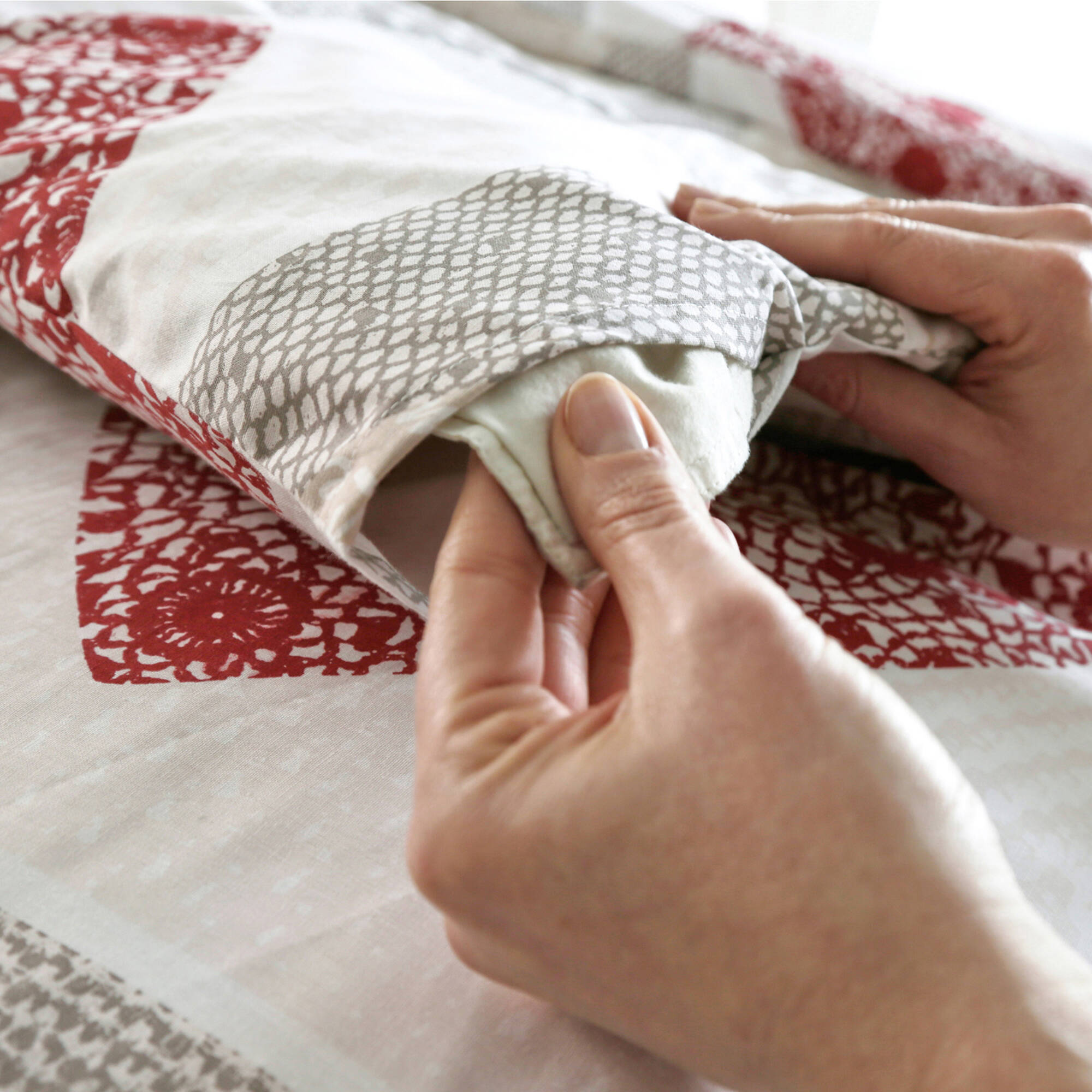Linge de lit Lovely en coton imprimé coeurs
