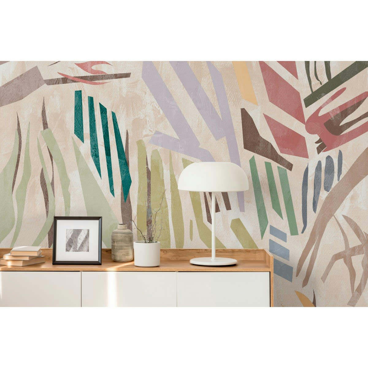 COLOR MIX - Papier peint panoramique motif graphique Multicolore 240x300cm