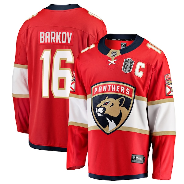 Aleksander Barkov Florida Panthers  2025 Stanley Cup Final Home Breakaway Player Jersey - Red