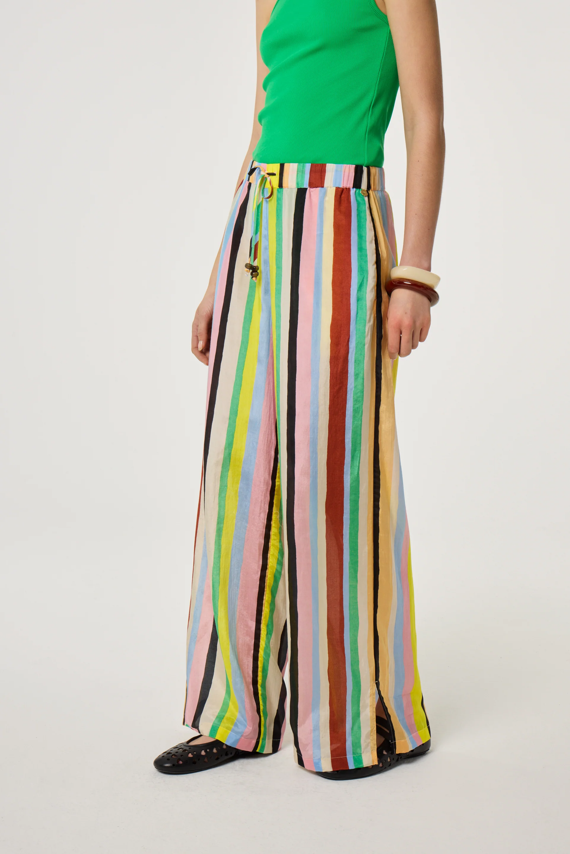 Praia Trousers | Light Blue/Navy