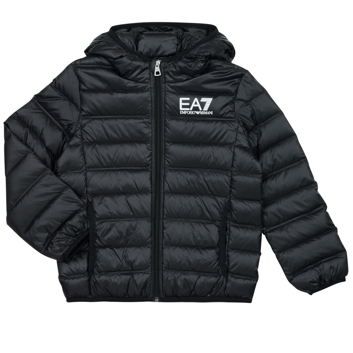 Emporio Armani EA7 - DOWN JACKET - Black / White