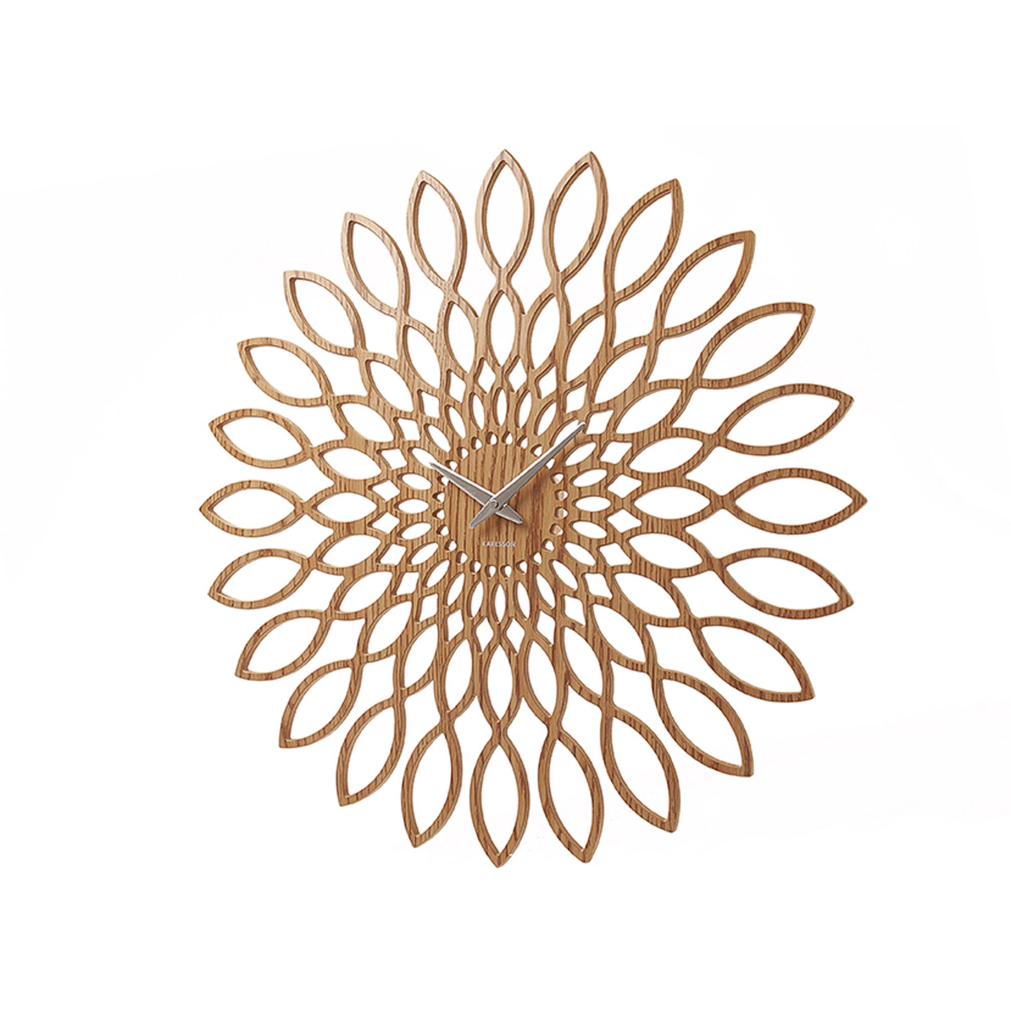 Karlsson wandklok - bruin - Ø60cm