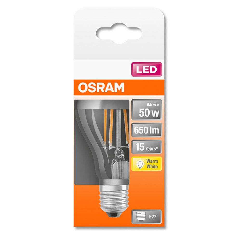 LYSPÆRE OSRAM LED MIRROR SILVER 50 E27 6,5W