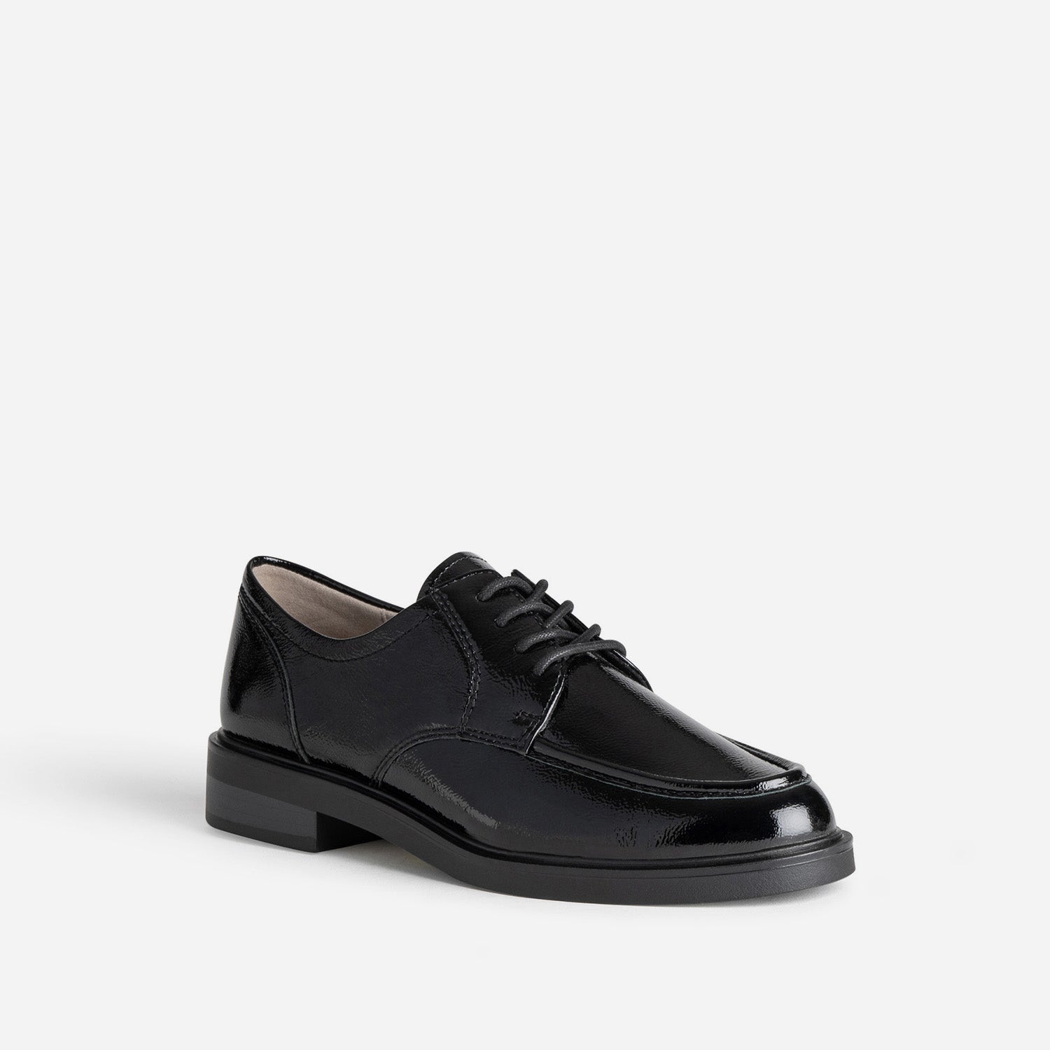 Derby CAPRICE noir cuir verni