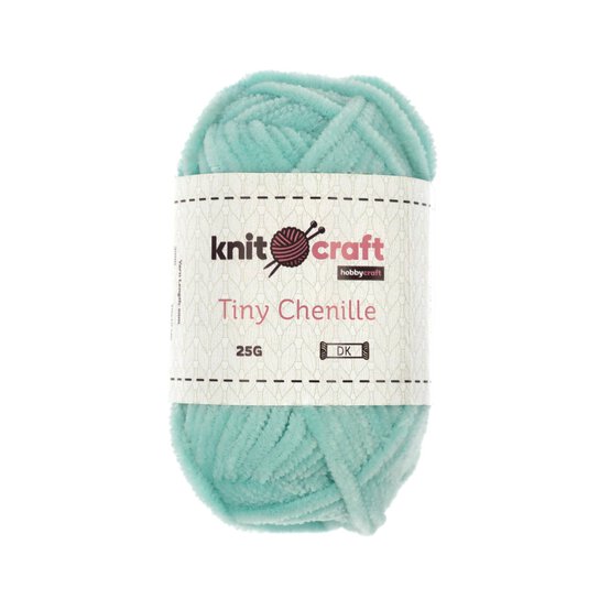 Knitcraft Light Blue Tiny Chenille DK Yarn 25g