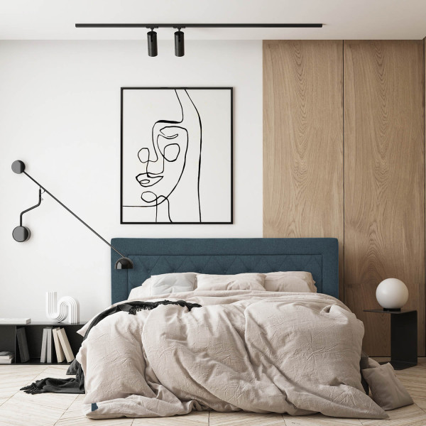 Łóżko kontynentalne ANNABELLE 140x200 z pojemnikiem MTA