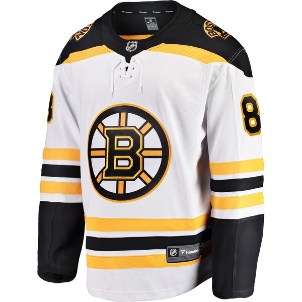 David Pastrnak Boston Bruins  Away Premier Breakaway Player Jersey - White