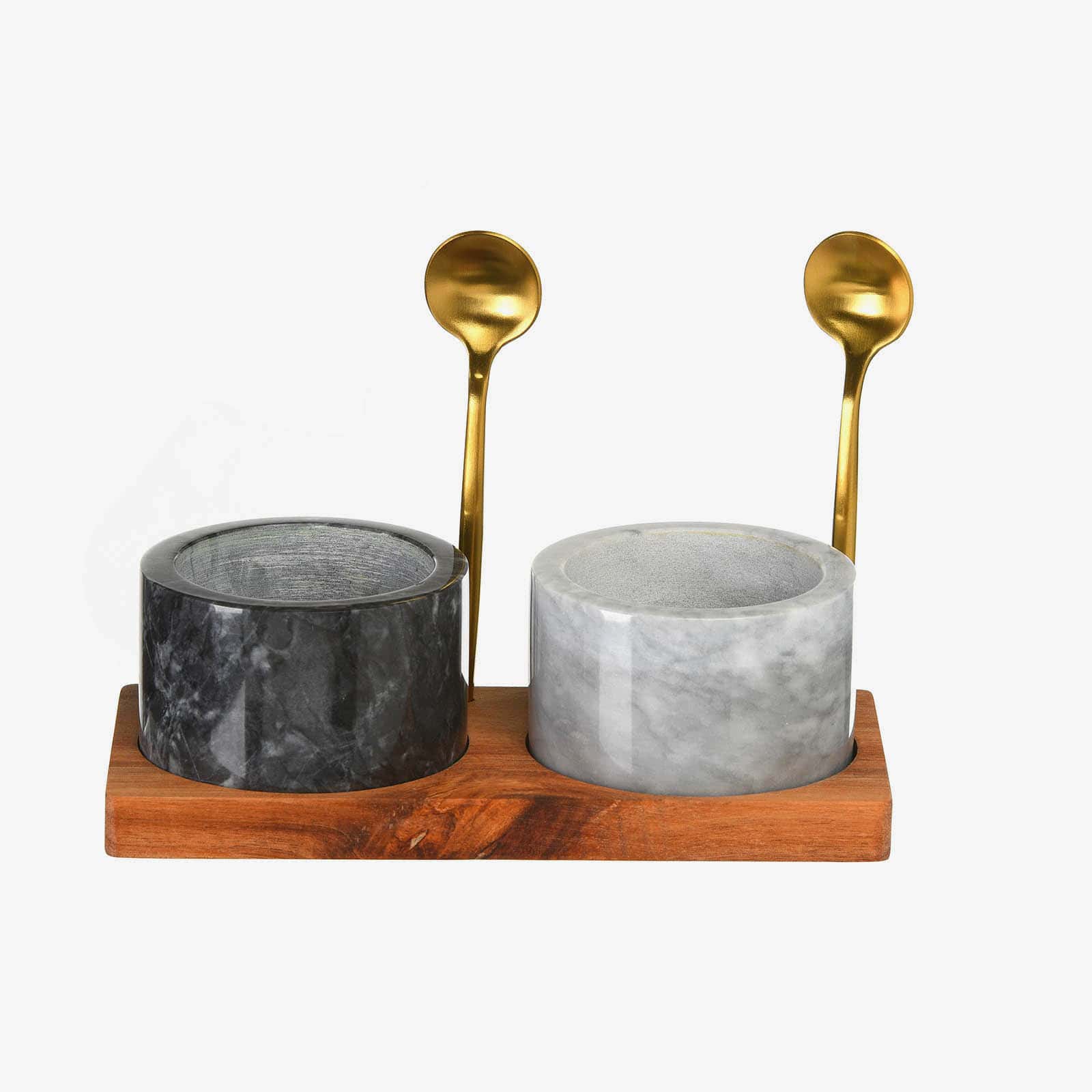 Gewürzgefäß-Set Marmor Creme, 5 -tlg.