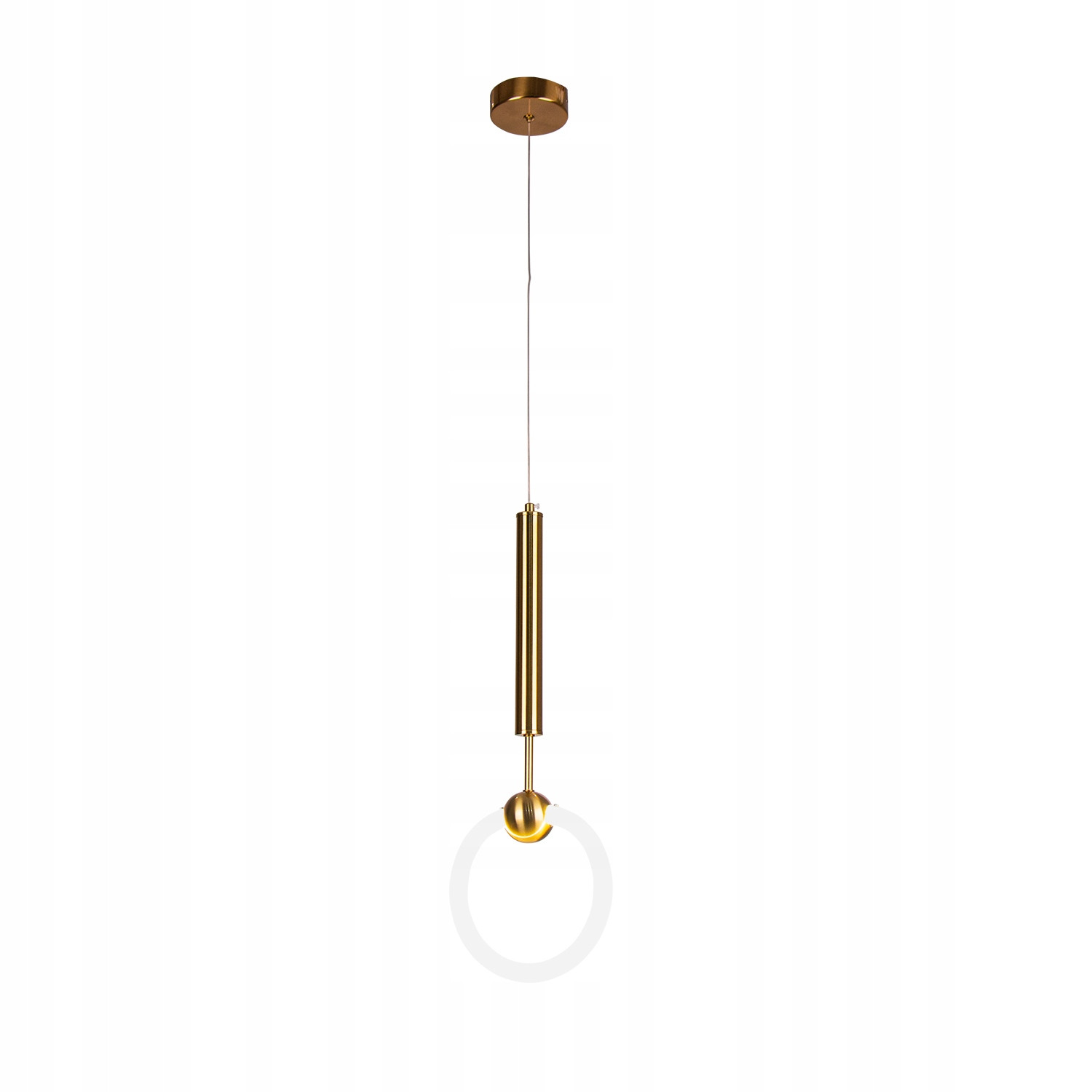 Kinkiet Ścienny Lampa Ścienna Złota Ring LED