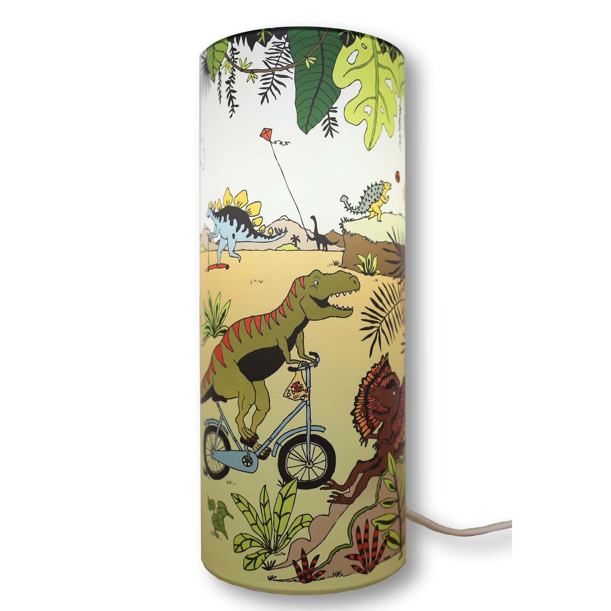 - Lampe à poser enfant Dinosaures Verte 30cm