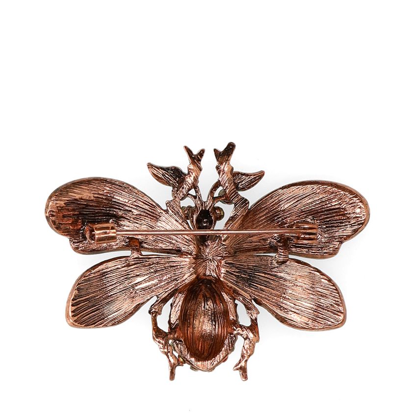 Manfield Roodkleurige vlinder broche