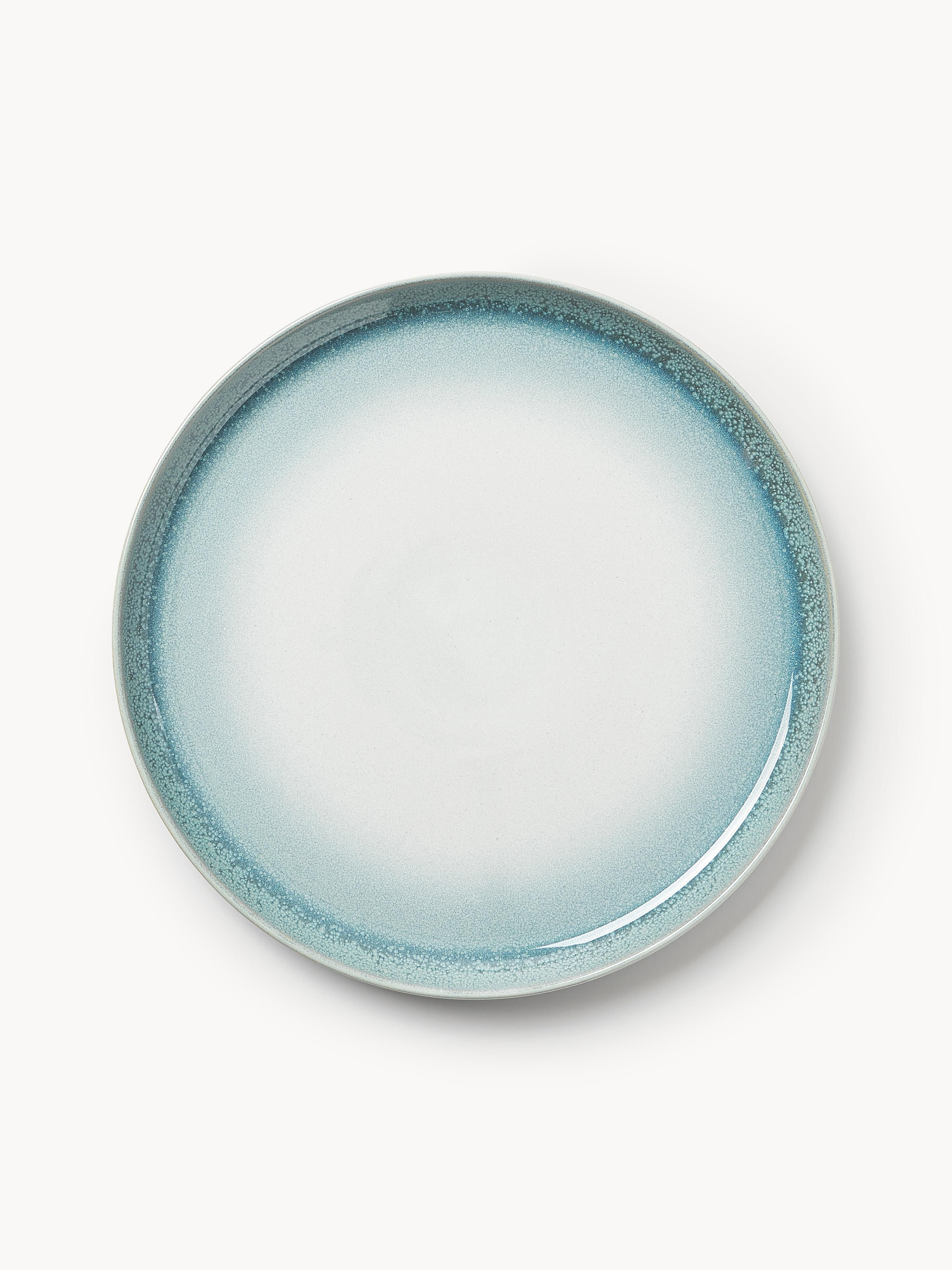 Speiseteller Havana mit reaktiver Glasur, 4er-Set