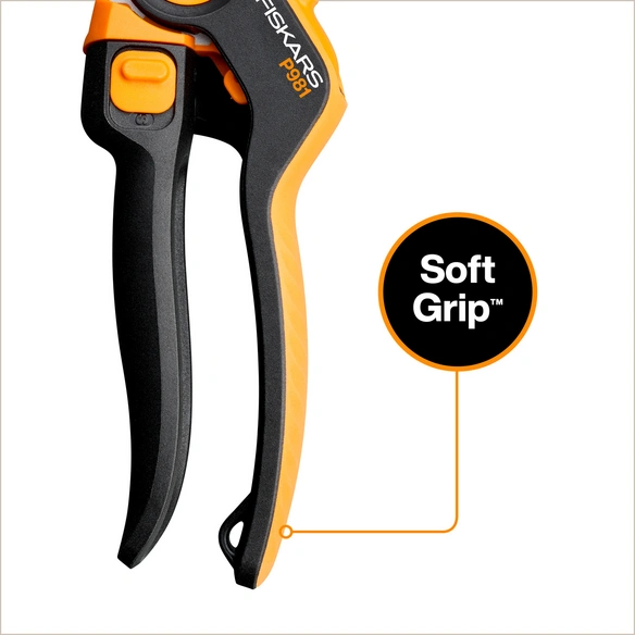 Gartenschere, »X-series DualAction«, ergonomisch, antihaftbeschichtet, orange/schwarz