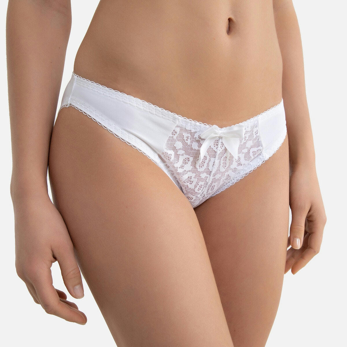 Lot de 2 slips en dentelle et microfibre Belis