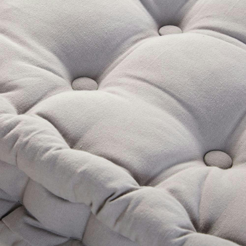 - Matelas enfant en coton capitonné gris 60x120