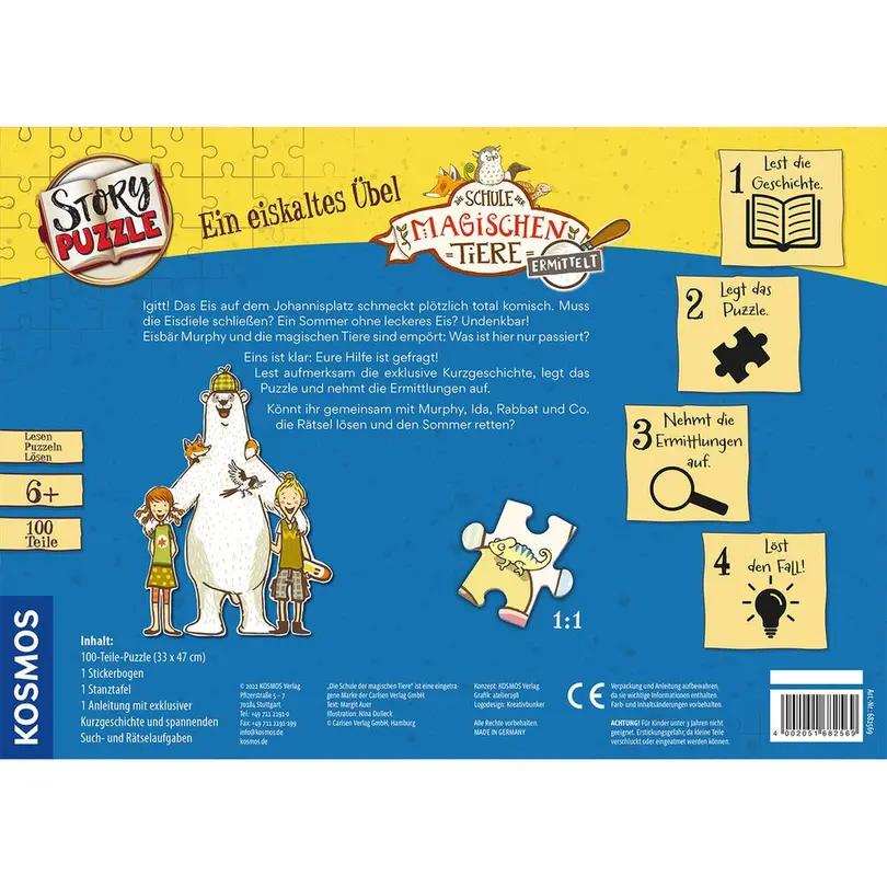 Puzzle 100-teilig Die Schule der magischen Tiere