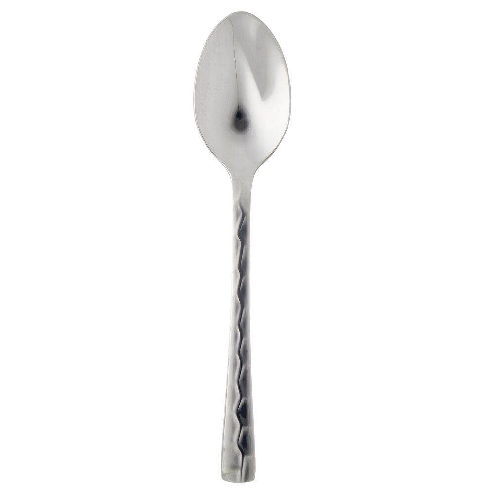 Cuillère à soupe inox L20cm manche acier facette