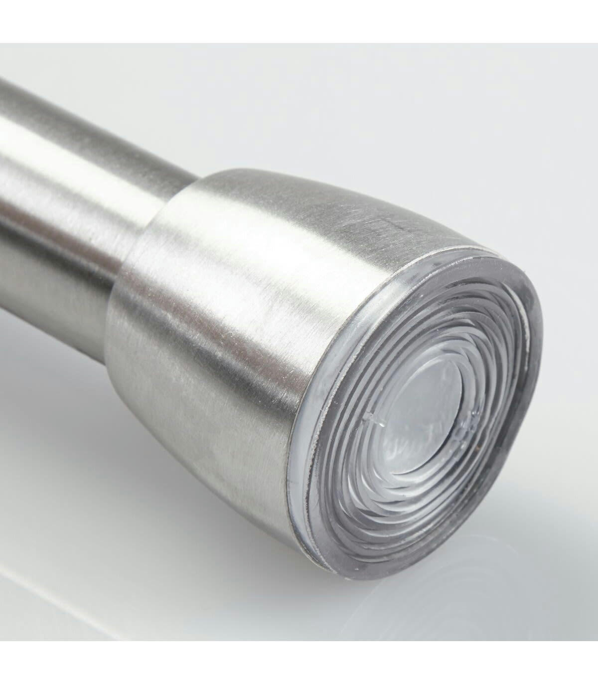 - Barre pour rideau de douche couleur argent 198 x 3 cm