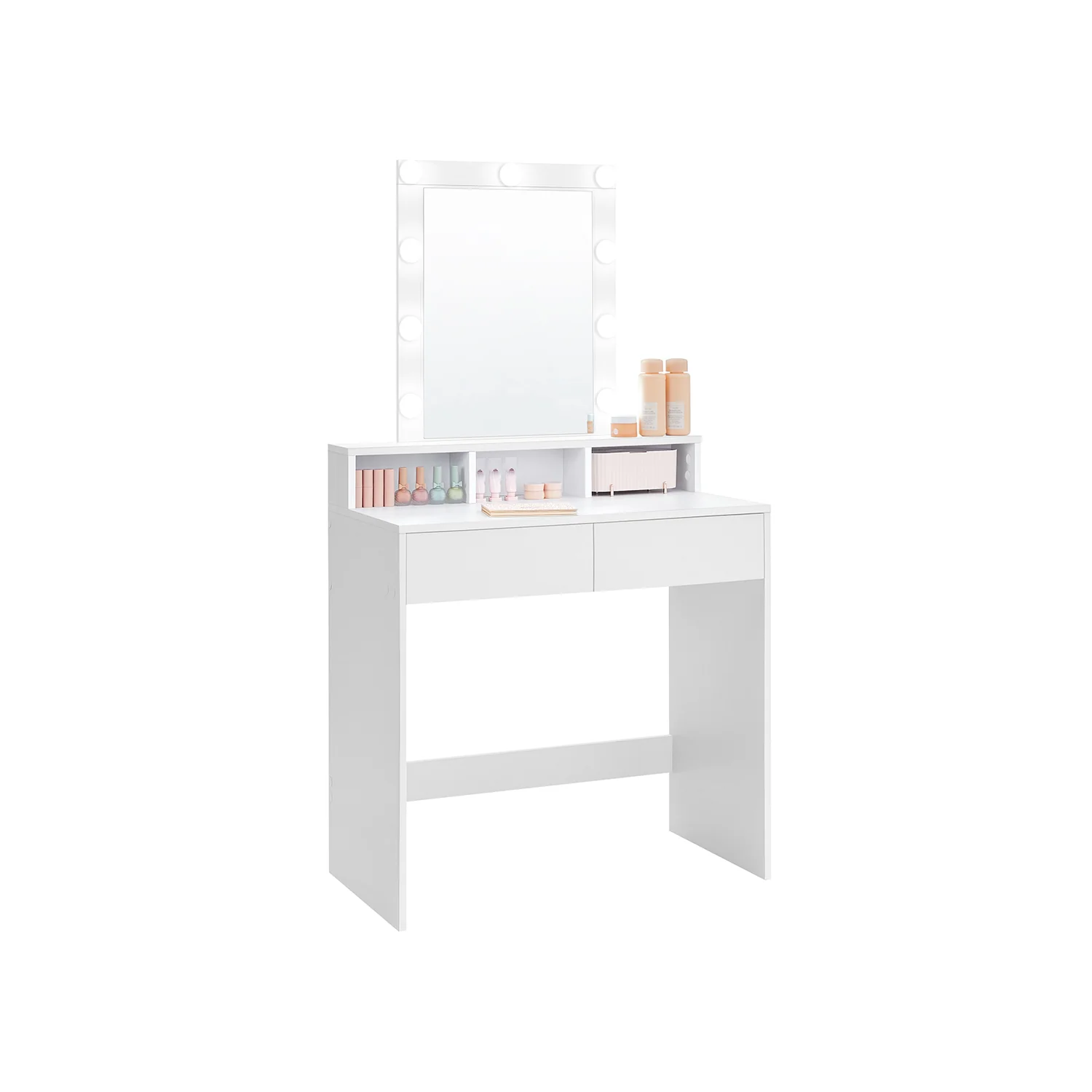 Coiffeuse avec miroir LED