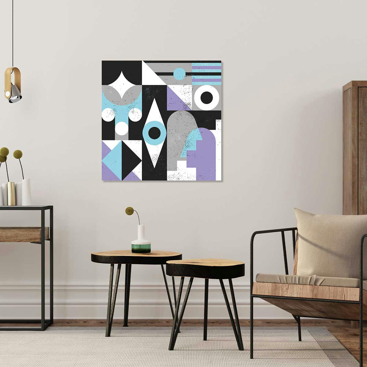 - Tableau Oeil conceptuel imprimé sur toile 80x80cm