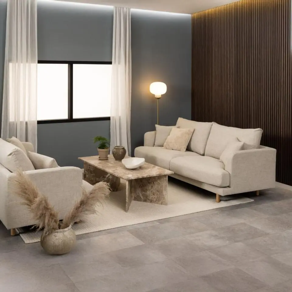 Salontafel - Bruin Marmer - 140x70x42cm - Zivik