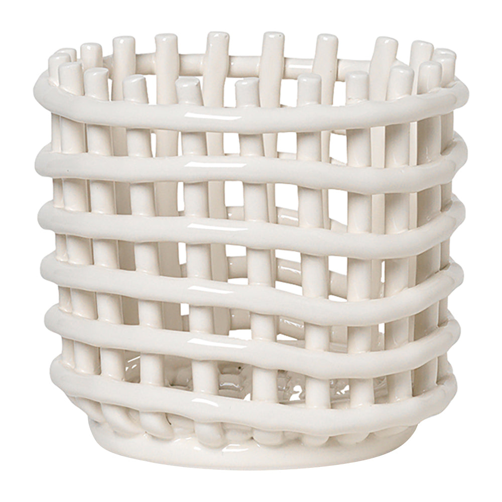 Ferm Living Ceramic Mand Small - Off-White