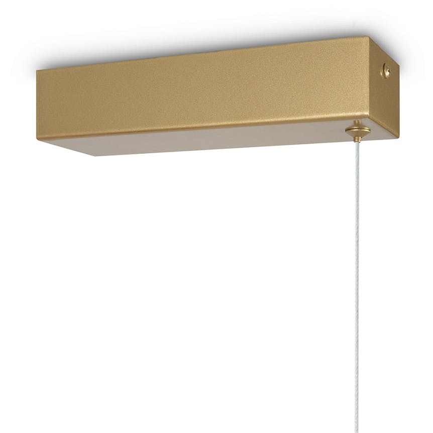 Suspension design LED – double barre dorée minimaliste SALEM