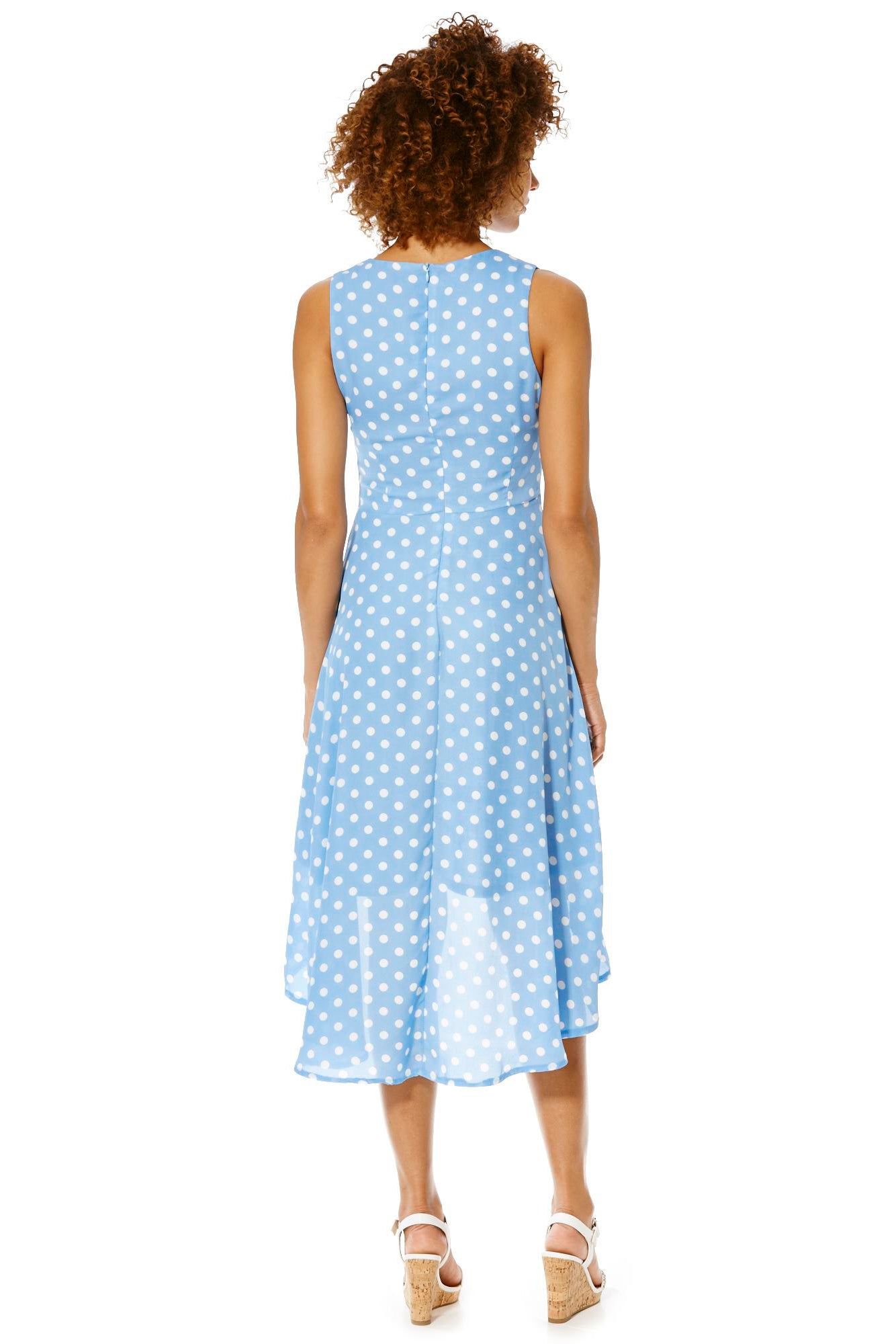 Cutie London Handkerchief Hem Midi Dress