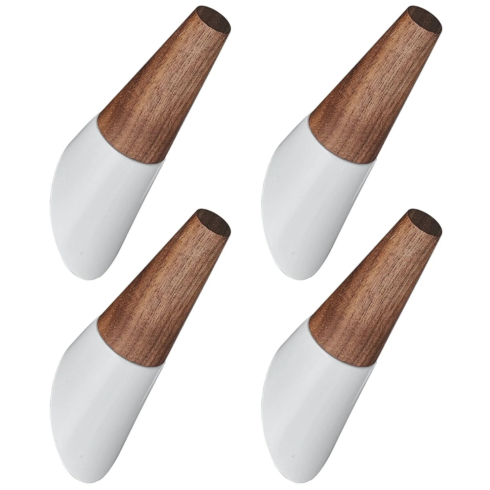 Wood Bathroom Knob Coat Robe/Towel Hook (4-Pack)