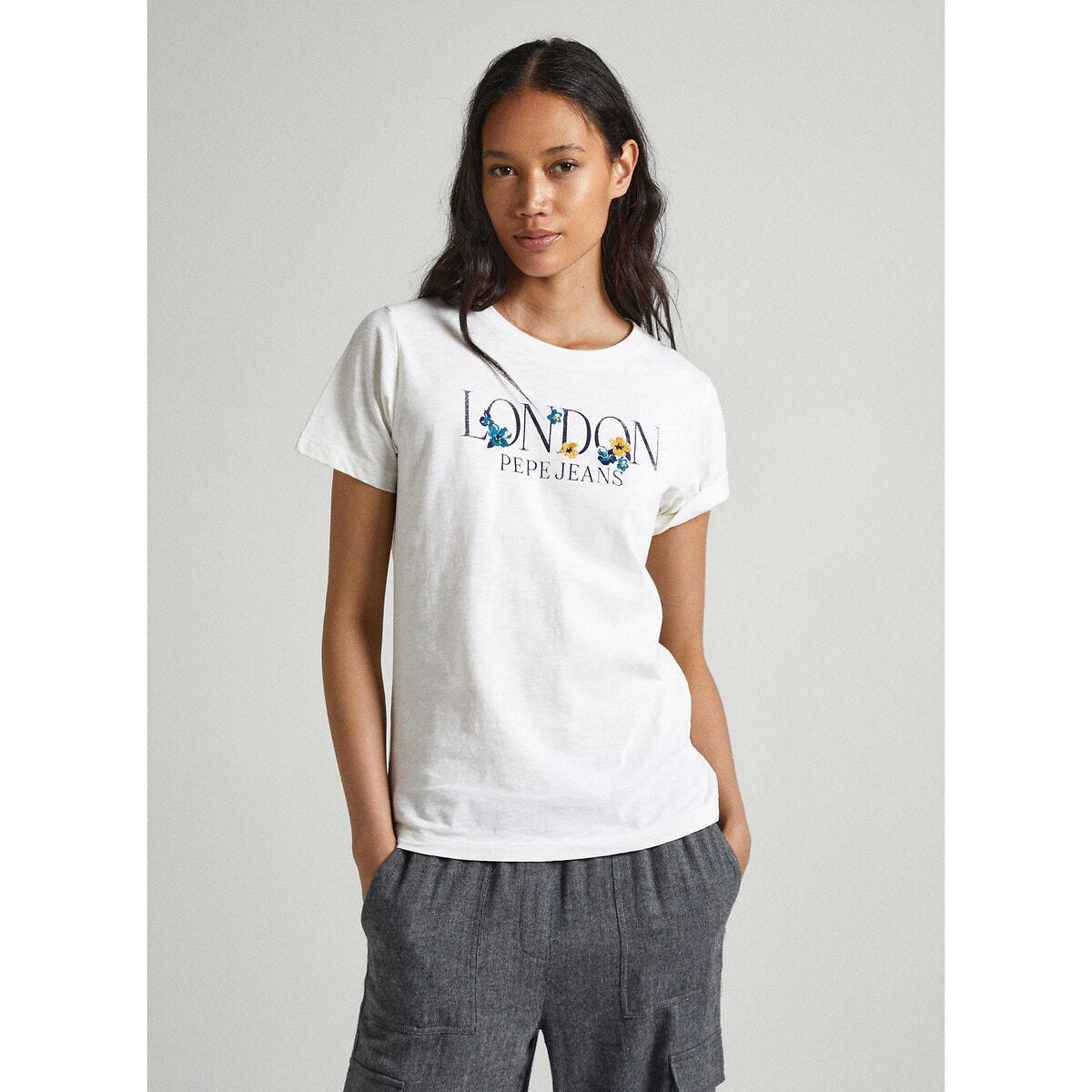 T-shirt manches courtes, motif devant