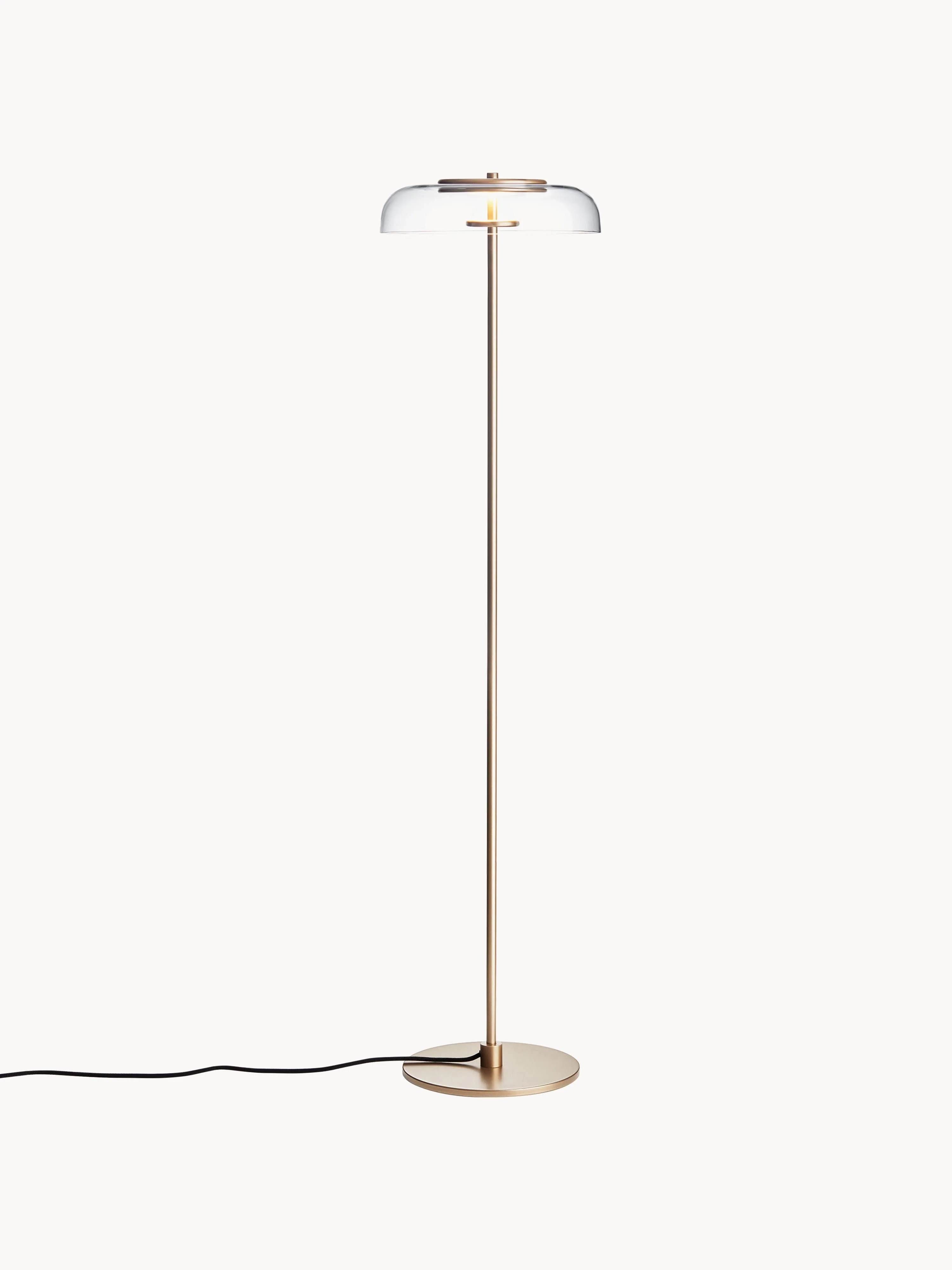 Kleine mundgeblasene LED-Stehlampe Blossi, dimmbar