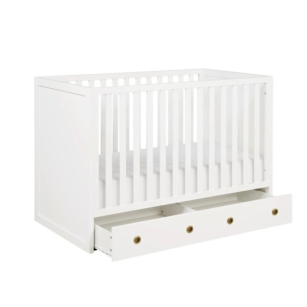 The Novogratz Rue 3-in-1 Convertible Baby crib with Storage Drawer