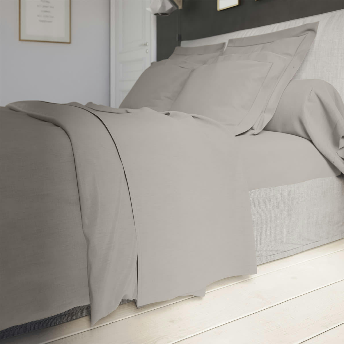 INFLUENCE - Housse de couette   Percale Fumée 140x200 cm - DODO