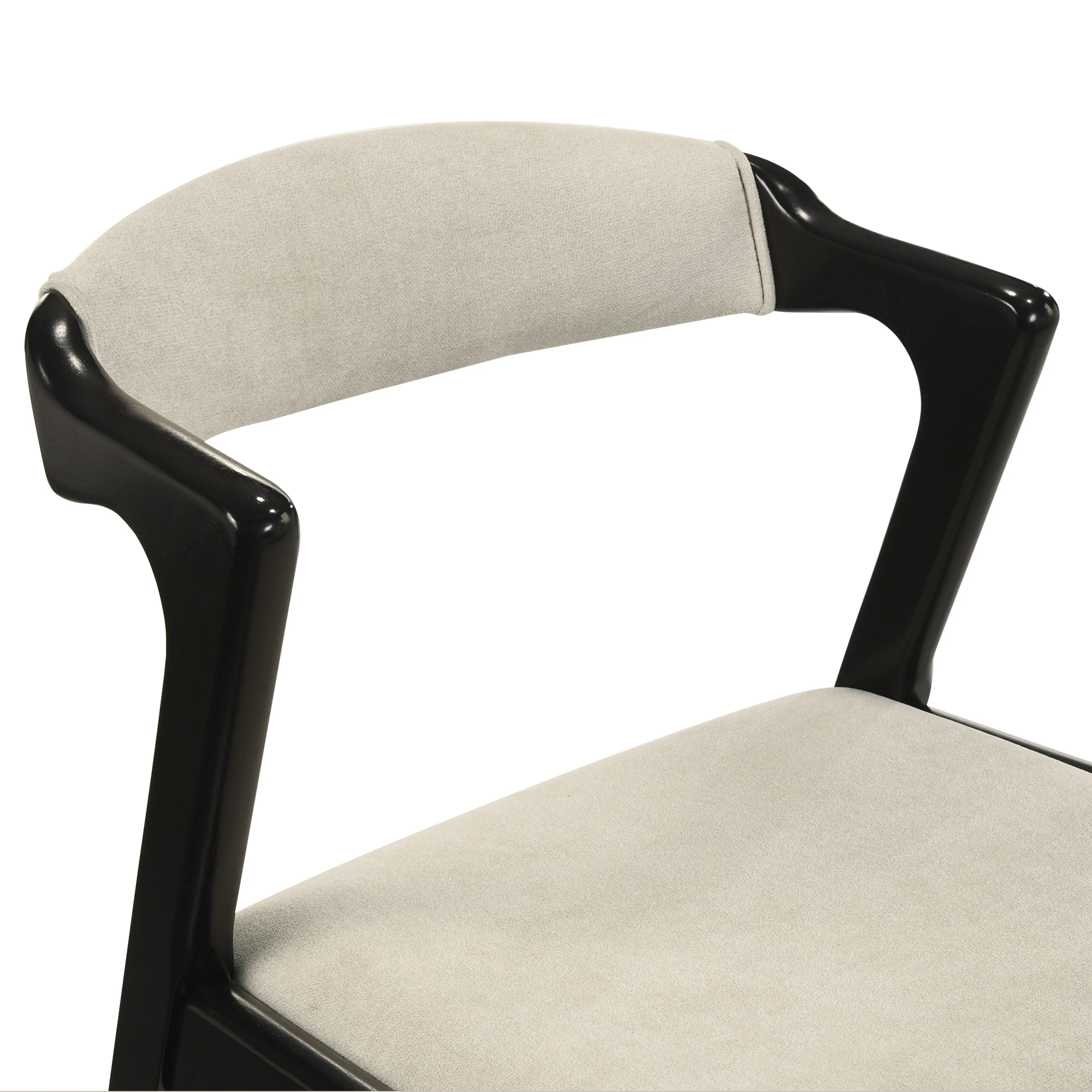 Roundhill Furniture Lavin Modern 5-Piece Dining Set, Dining Table with 2 Walnut and 2 Black Chairs